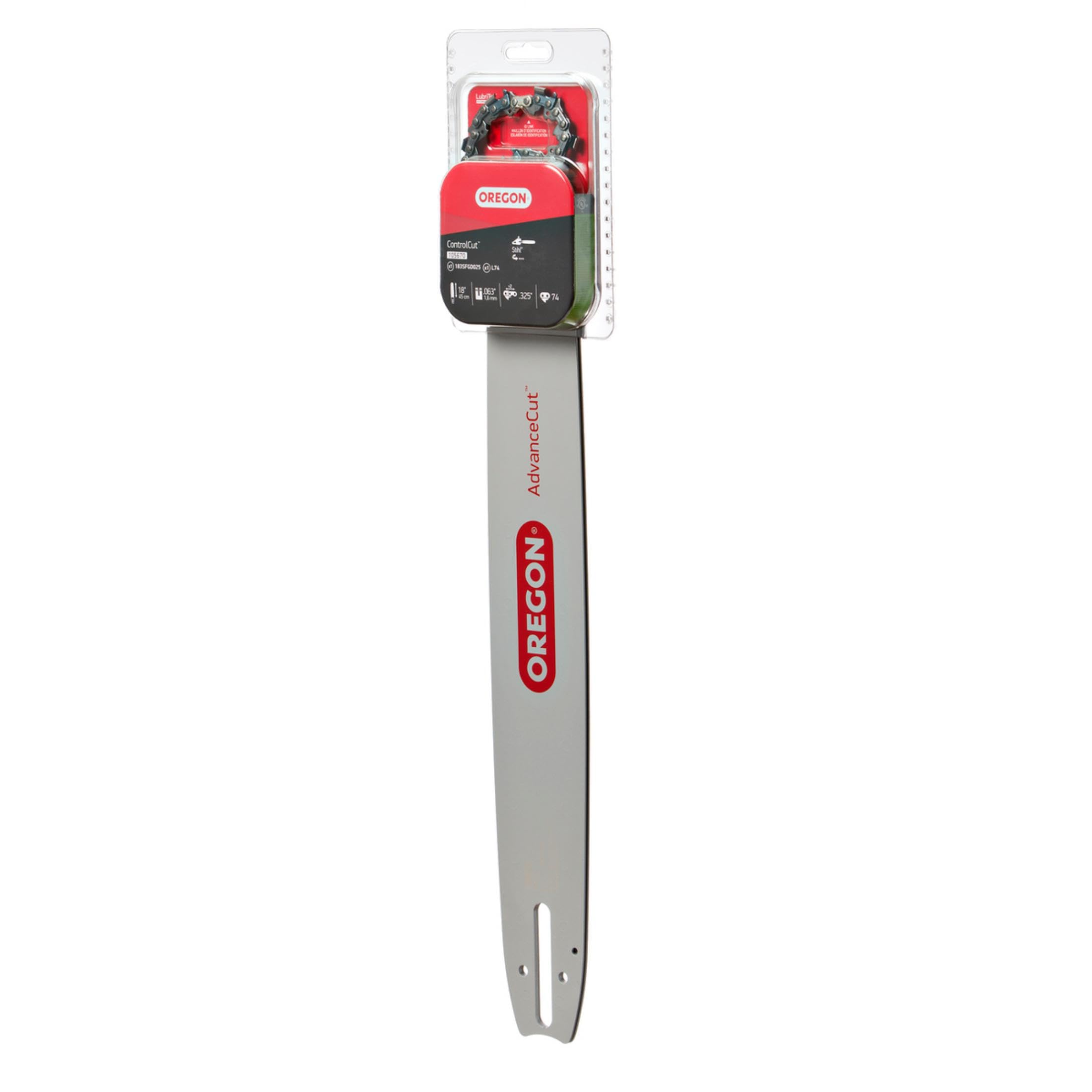 Oregon 105670 18-inch guide bar for Stihl saws improves control and durability.