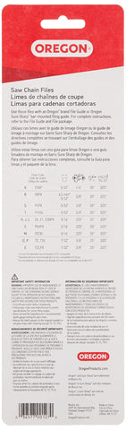 Oregon 23577 round files fit standard and Sure Sharp guides for versatile setups