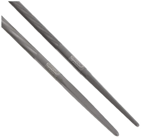 Oregon 23727 double-cut design resists clogging during sharpening