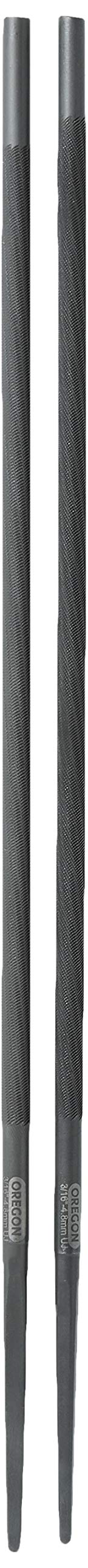 Oregon 23727 two 3/16-inch files pack ready for sharpening tasks