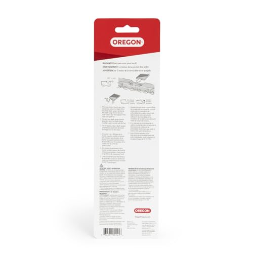 Oregon 27742 in-use with a chainsaw demonstrating quick depth gauge checks