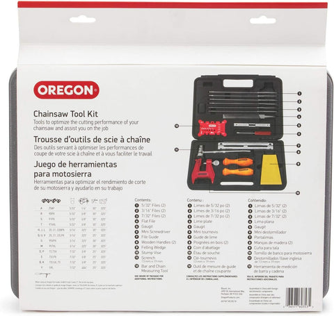 Oregon 3-16 round files for smooth, consistent chain edges.