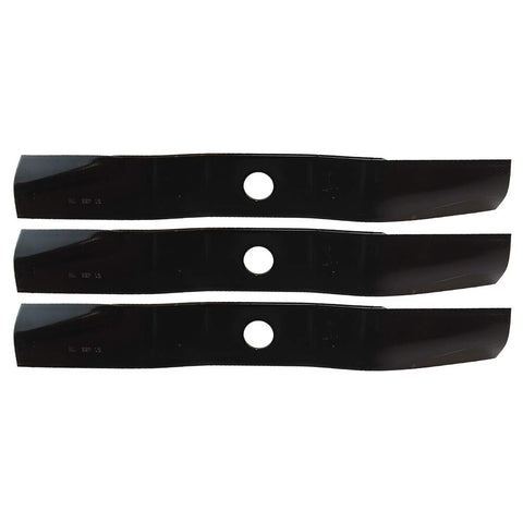 Oregon 3-pack mower blades pack-shot for 54-inch center-mount mowers, built for dependable mowing sessions