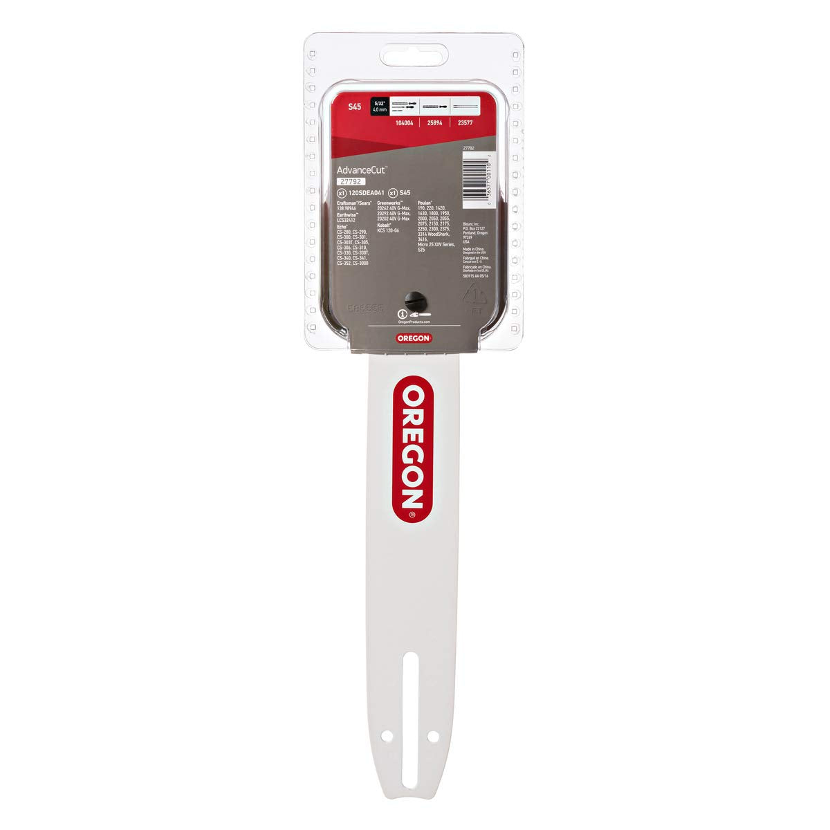 Oregon 45 drive link chain delivers reliable pruning and limbing performance