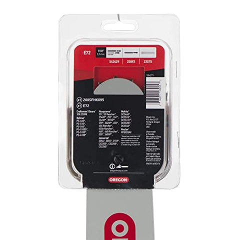 Oregon 584271 packaging includes bar and chain for replacement