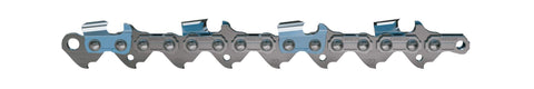 Detail of 62 drive links ensuring reliable feeding through logs.