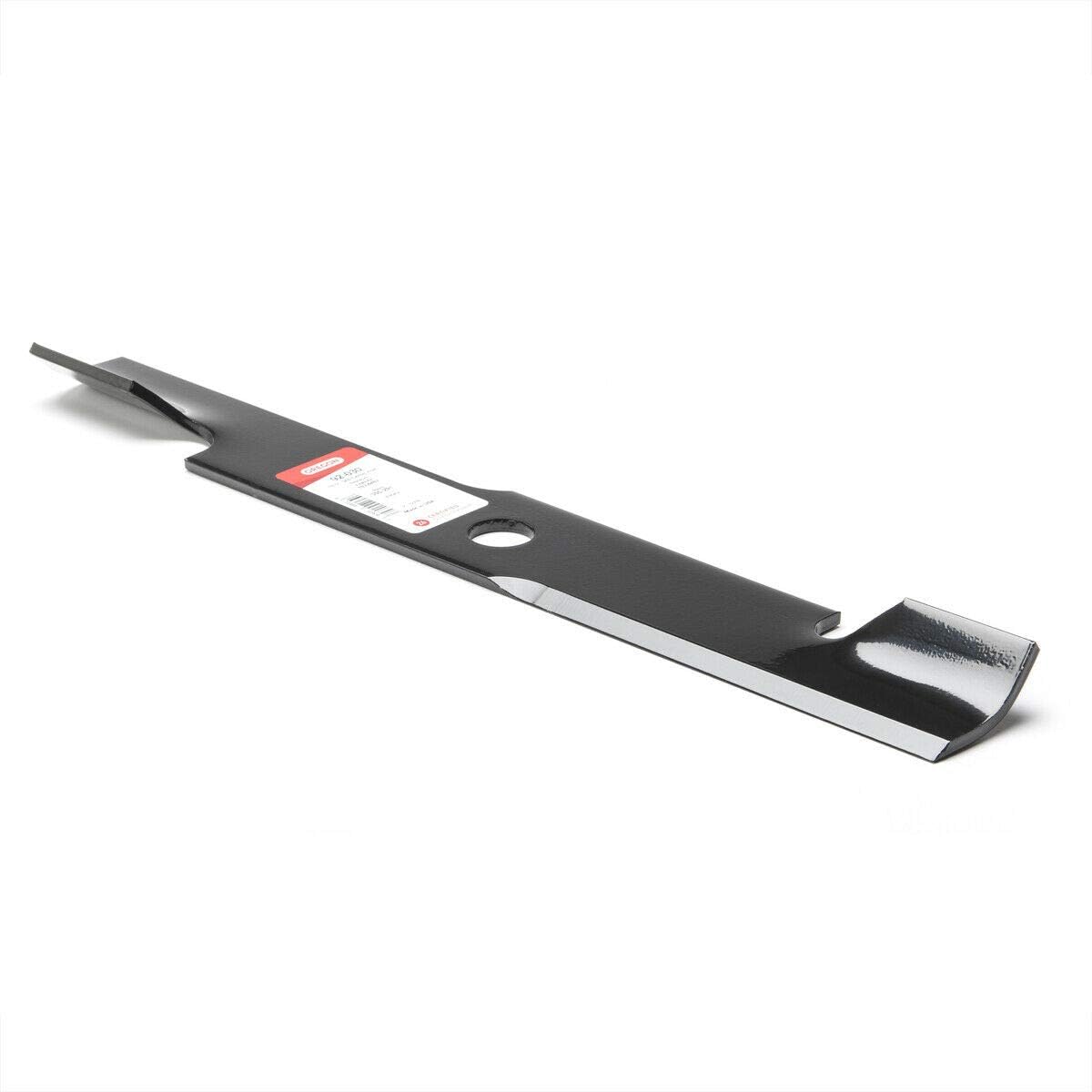 Oregon 6PK 92-030 blade installed, ready for quick replacement and steady mower performance