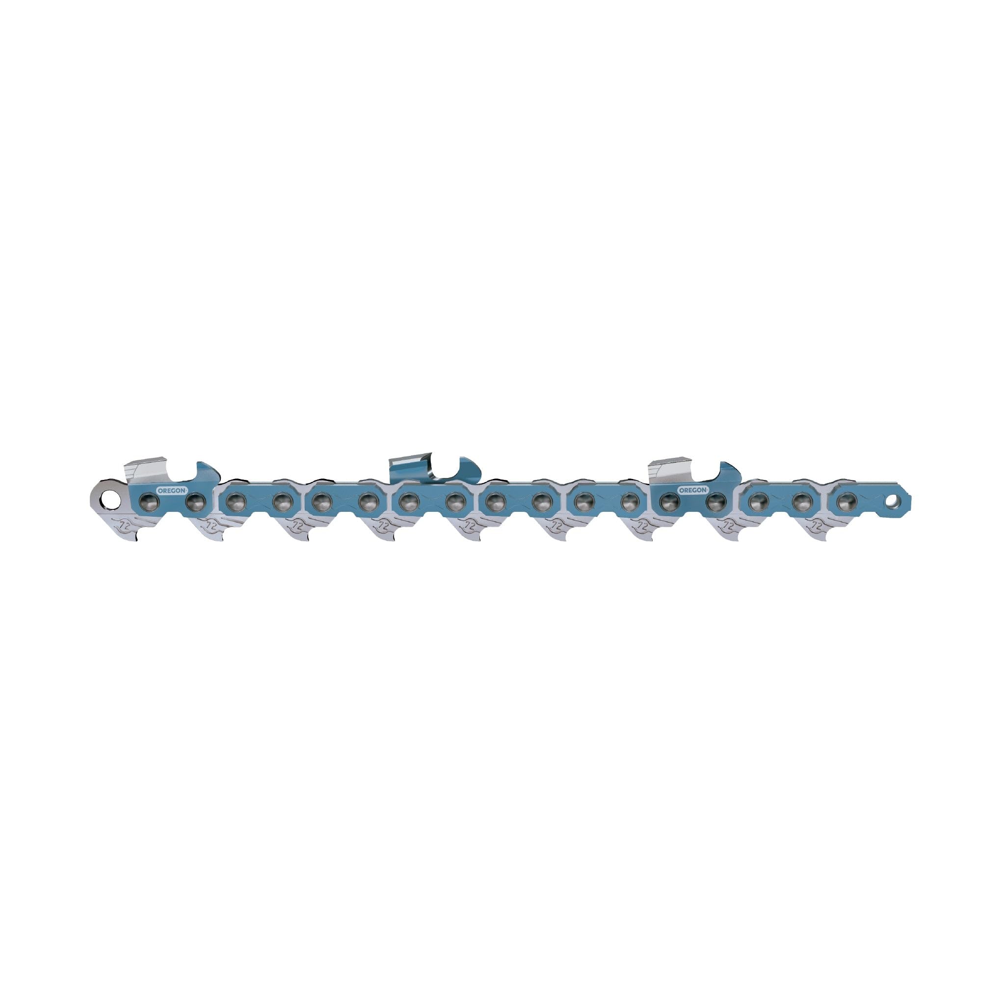 Oregon PowerCut 72EXJ072G skiptooth design for improved chip flow during cuts.