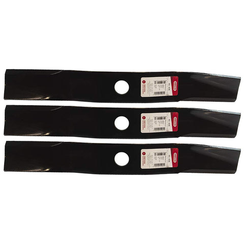 Oregon 91-436 mower blade front view for 54-inch Kubota center-mount mowers, suitable for clean cuts