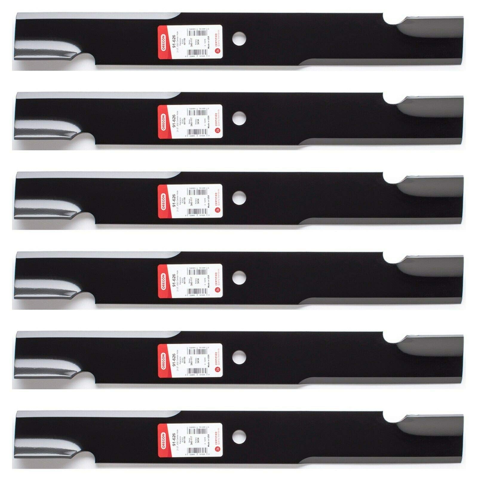Oregon 91-626 blade close-up with sharp edge for precise mowing