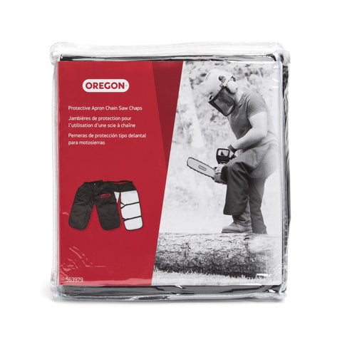Oregon chainsaw chaps are machine washable for repeated use