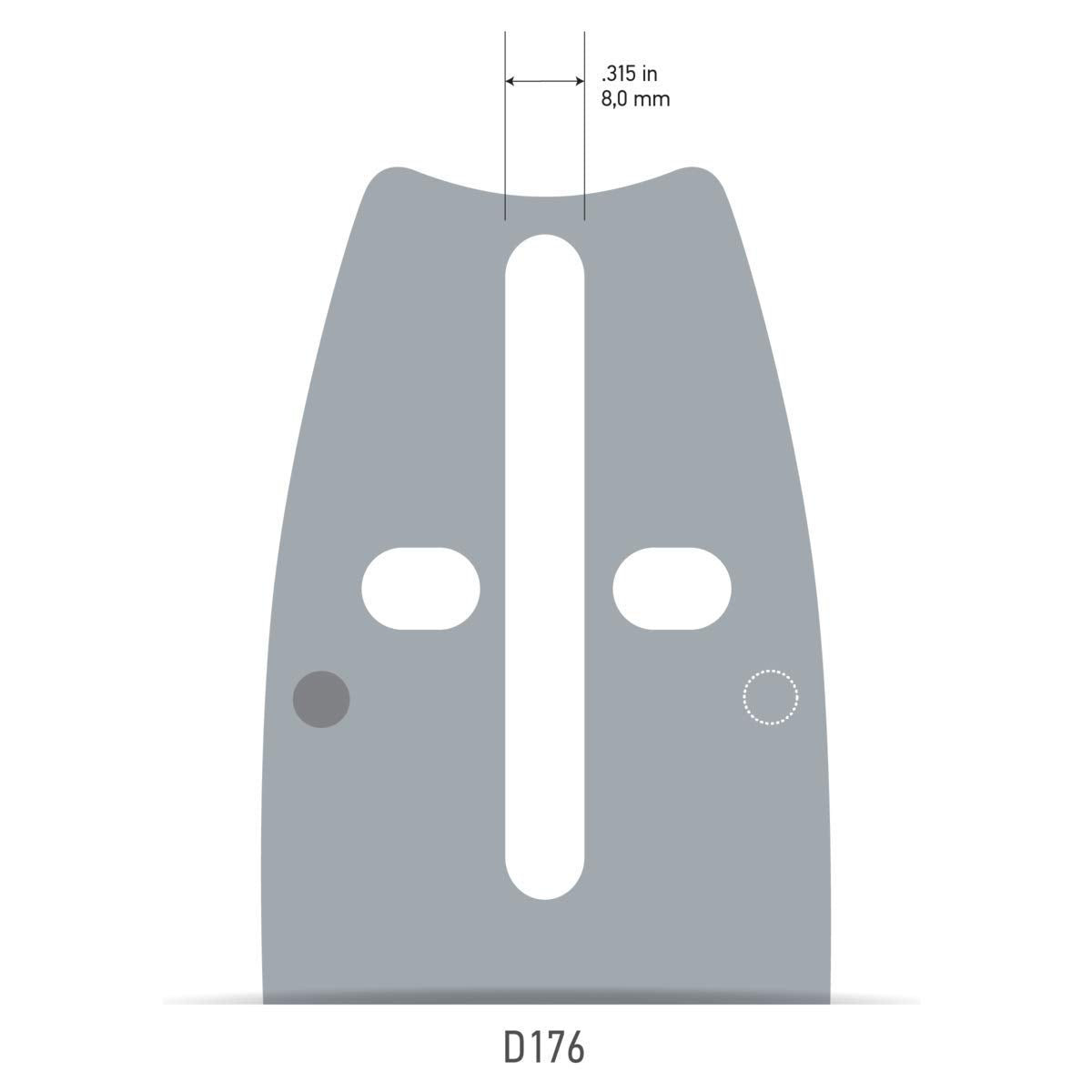 Oregon compact lightweight guide bar offers easy handling
