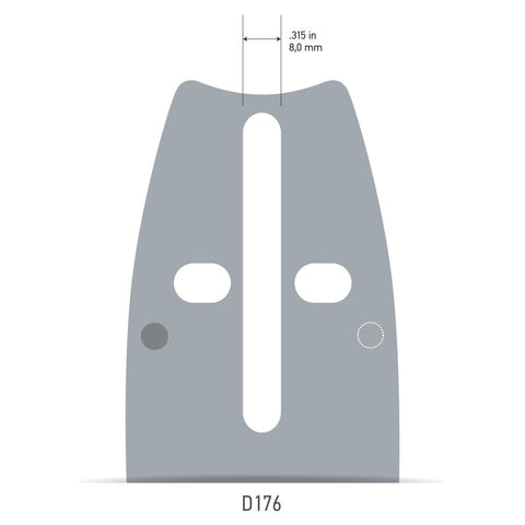 Oregon compact lightweight guide bar offers easy handling