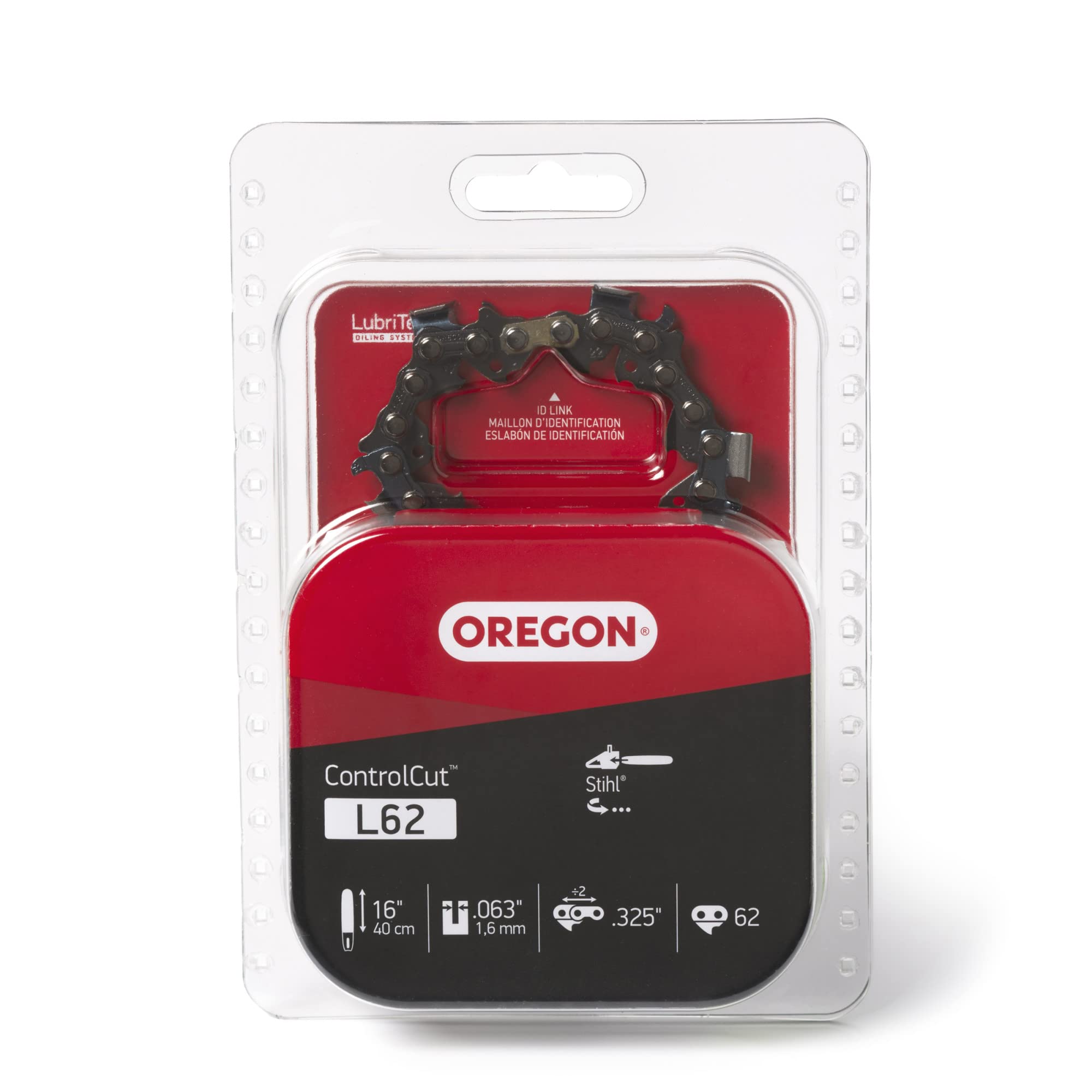 Oregon chain demonstrates compatibility with Stihl 16-inch bars.