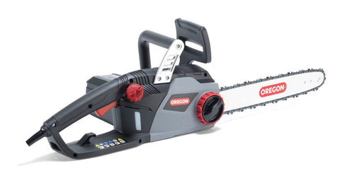 Oregon CS1400 with a 16-inch guide bar for efficient yard trimming.