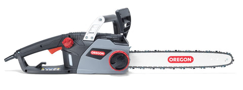 Oregon CS1400 automatic oiler keeps chain lubricated for longevity.