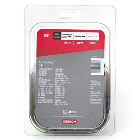 LubriTec oiling system keeps chain well-lubricated in all conditions