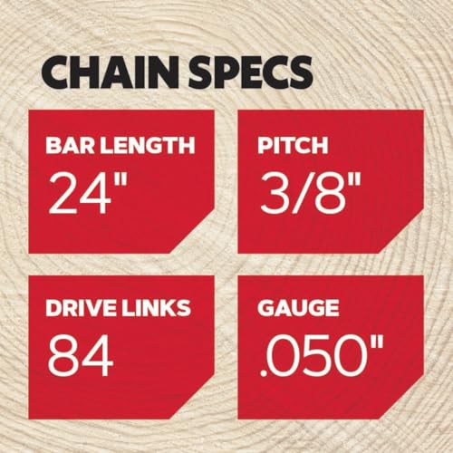 Oregon LubriTec keeps chain and bar oiled for smoother operation.