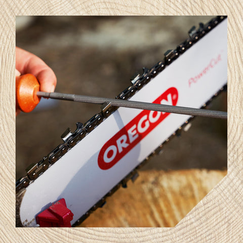 Oregon 8-inch round file ideal for faster material removal