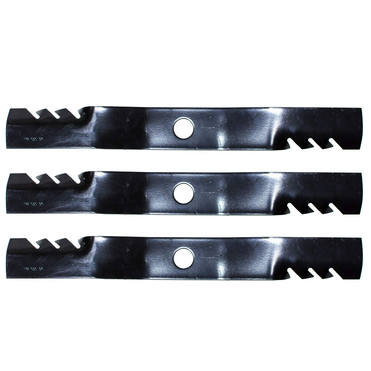 Oregon Gator 96-363 blade closeup for Kubota mowers highlighting sharp edge.
