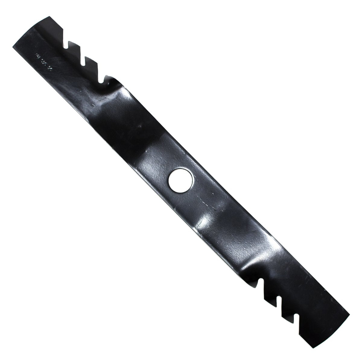 Oregon Gator 96-363 blade on mower deck demonstrates durable, precise cutting potential.