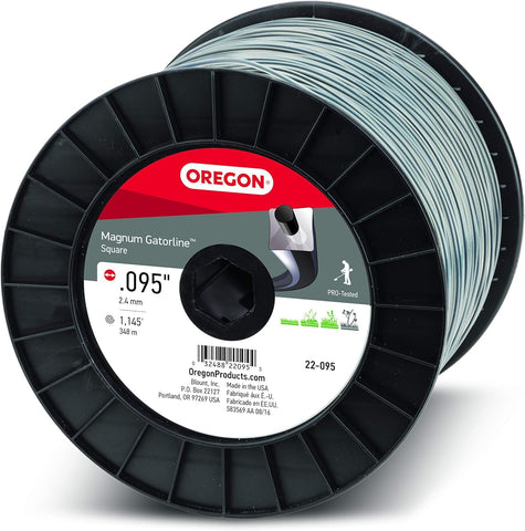 Oregon Gatorline square-trimmer-line for clean passes through grass