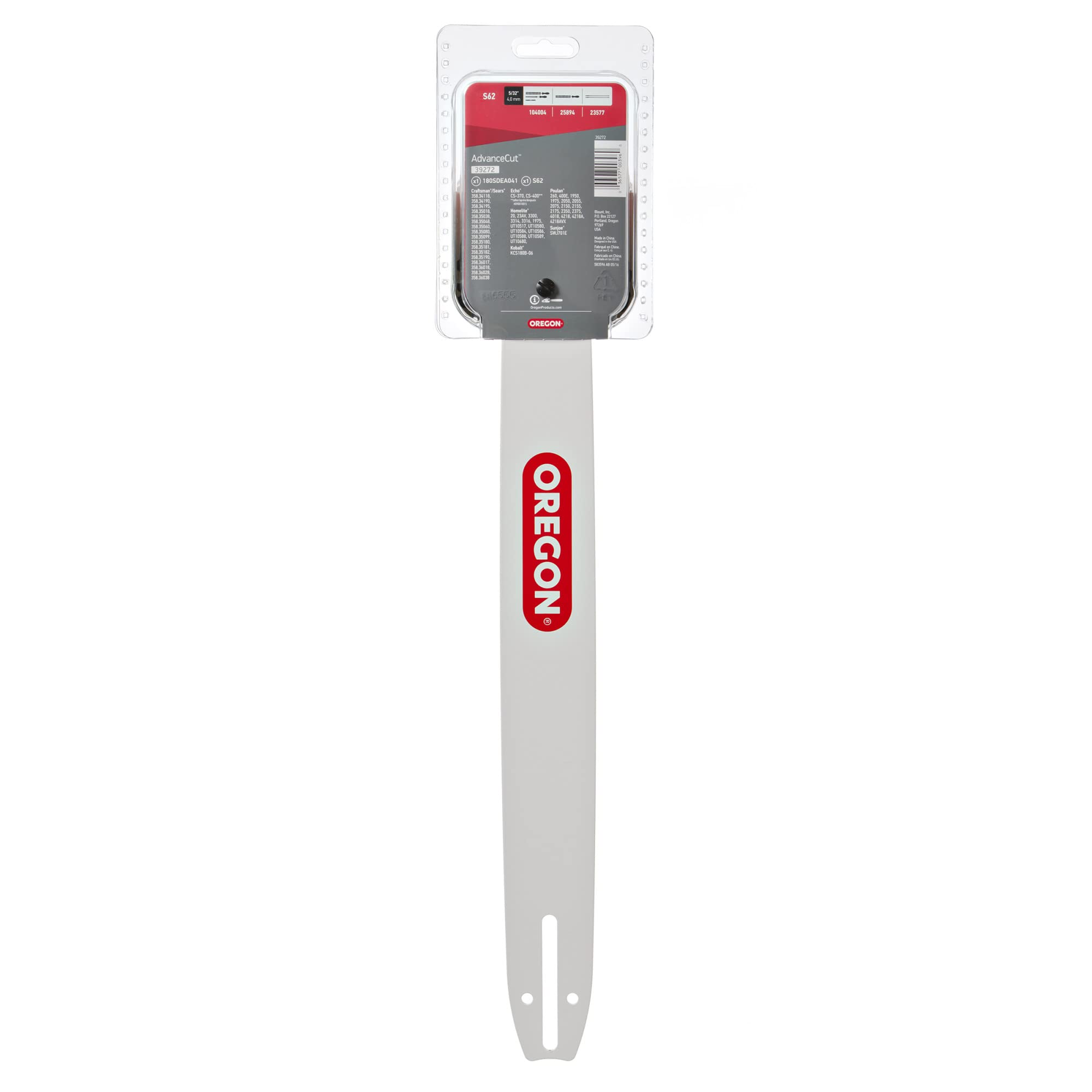 Low kickback design enhances safety without compromising cutting power.