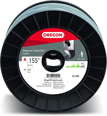 Oregon Magnum Gatorline 155 trimmer line on spool for durable, long-lasting trimming