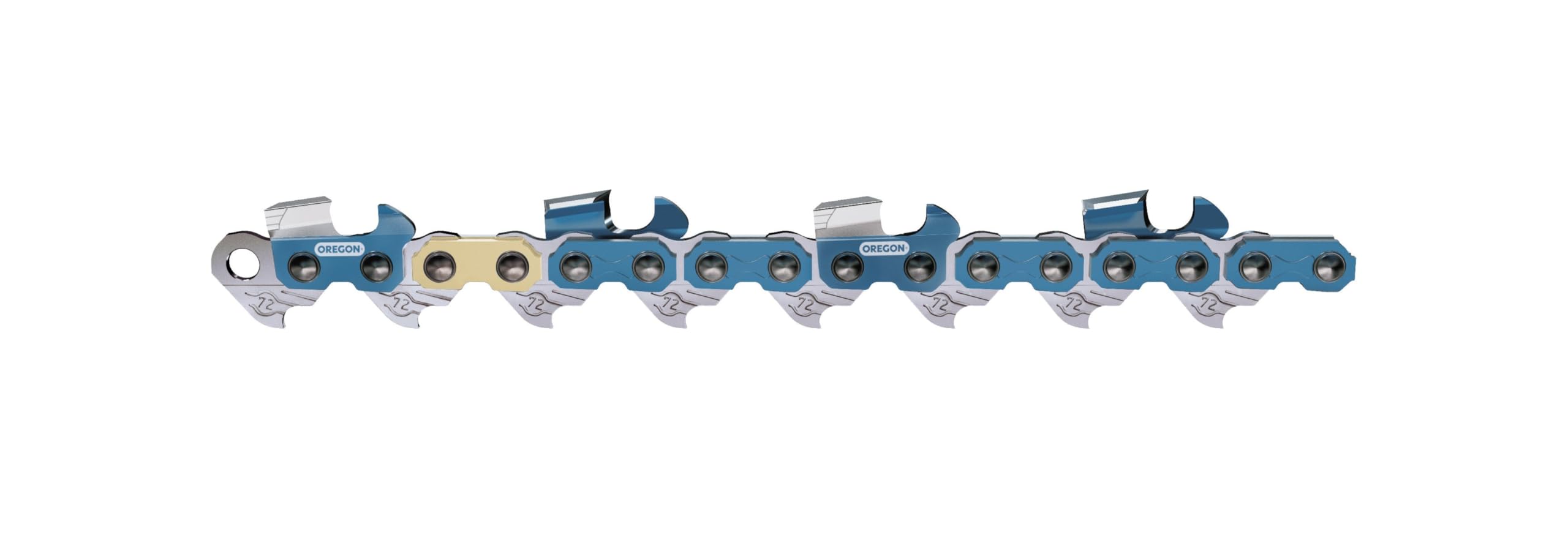 LubriTec system visible on Oregon PowerCut chain reduces friction and wear
