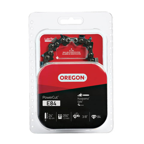 Oregon PowerCut E84, 24-inch bar, fast professional timber cutting.