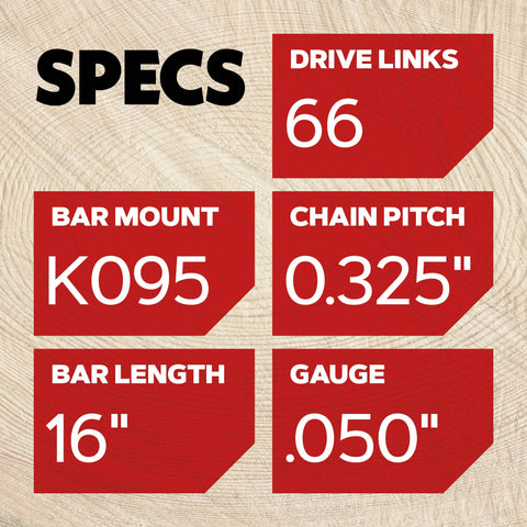 Oregon SpeedCut multi-rivet nose adds durability and precise alignment