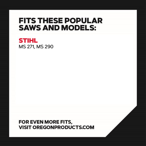 Oregon compatibility with Stihl models across multiple saws.