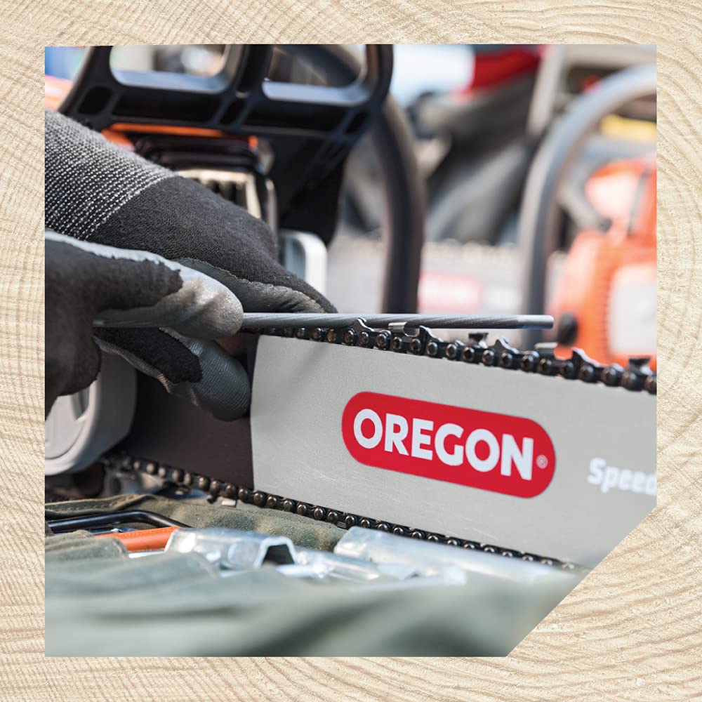Oregon universal file handle keeps a comfortable grip during use.