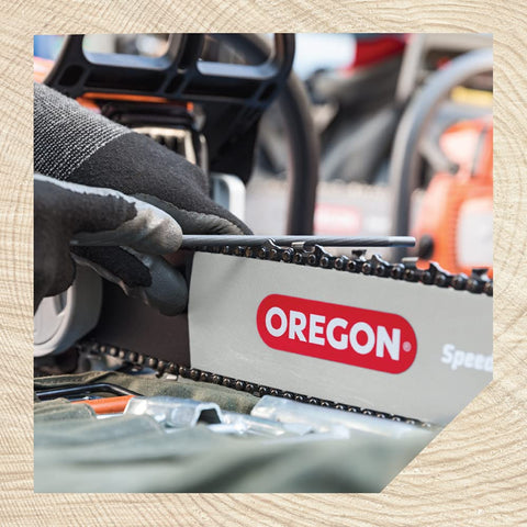 Oregon universal file handle keeps a comfortable grip during use.