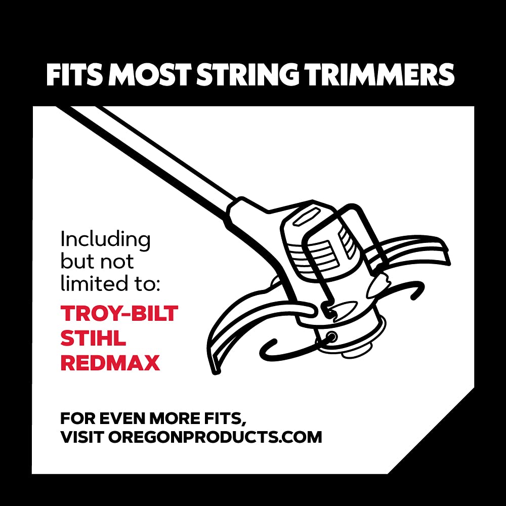 Oregon universal trimmer head ready for medium to heavy trimming tasks.