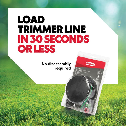 Oregon universal trimmer head with adapters shown for broad compatibility.