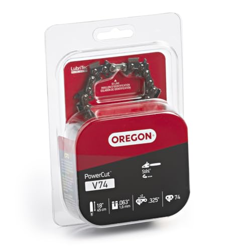Oregon V74 PowerCut pitch 325 supports efficient cutting with compatible sprockets