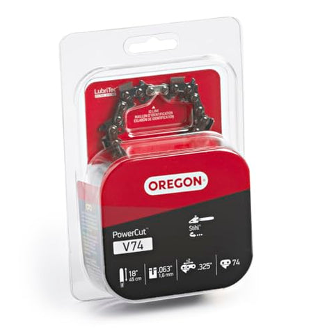 Oregon V74 PowerCut pitch 325 supports efficient cutting with compatible sprockets