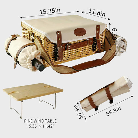 OrgaNatureQueen foldable picnic table enabling stable dining on uneven terrain.