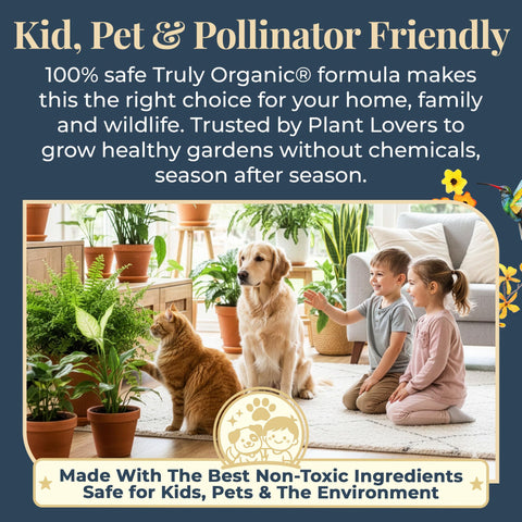 Organic Plant Magic for indoor houseplants promoting lush growth