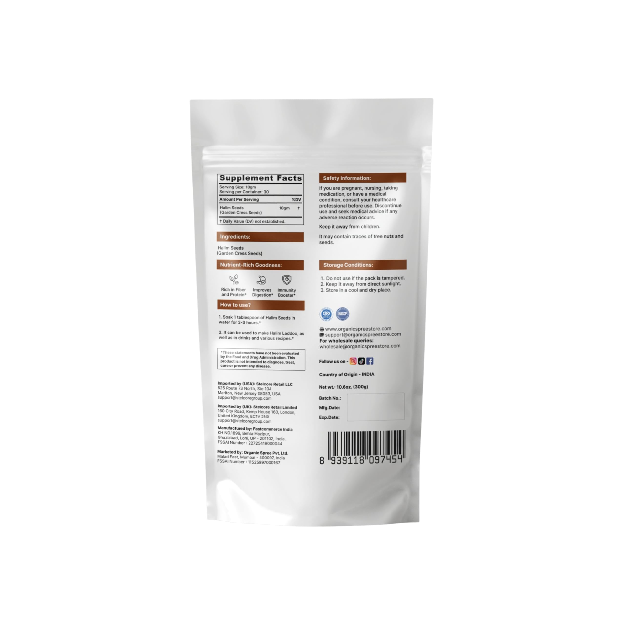 Organic Spree Halim seeds close-up highlighting rich iron and protein content.