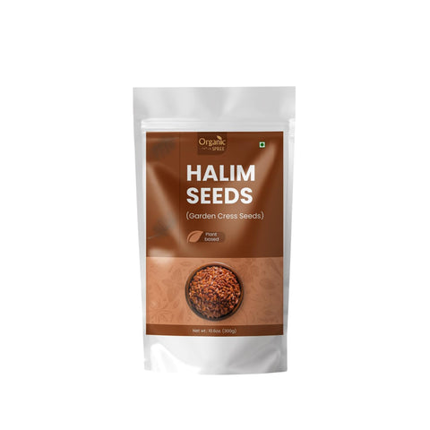 Organic Spree Halim seeds pack showing premium garden cress for daily nutrition.