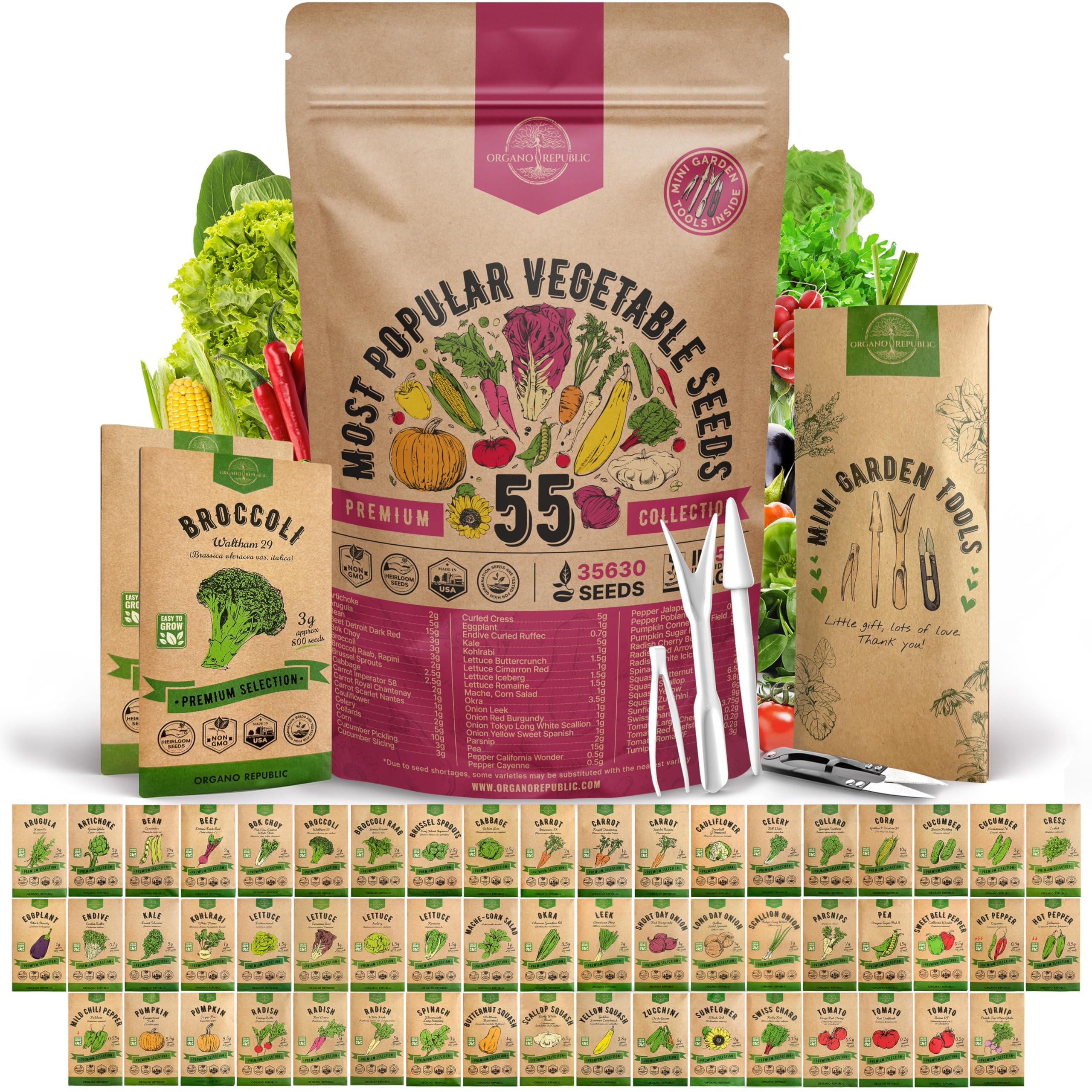 Organo Republic artichoke seed packet for easy home gardening and fresh harvest.