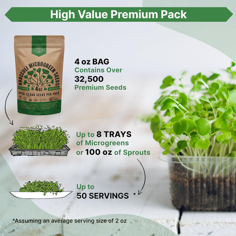 Organo Republic seeds in a resealable bag ready for repeated grows.