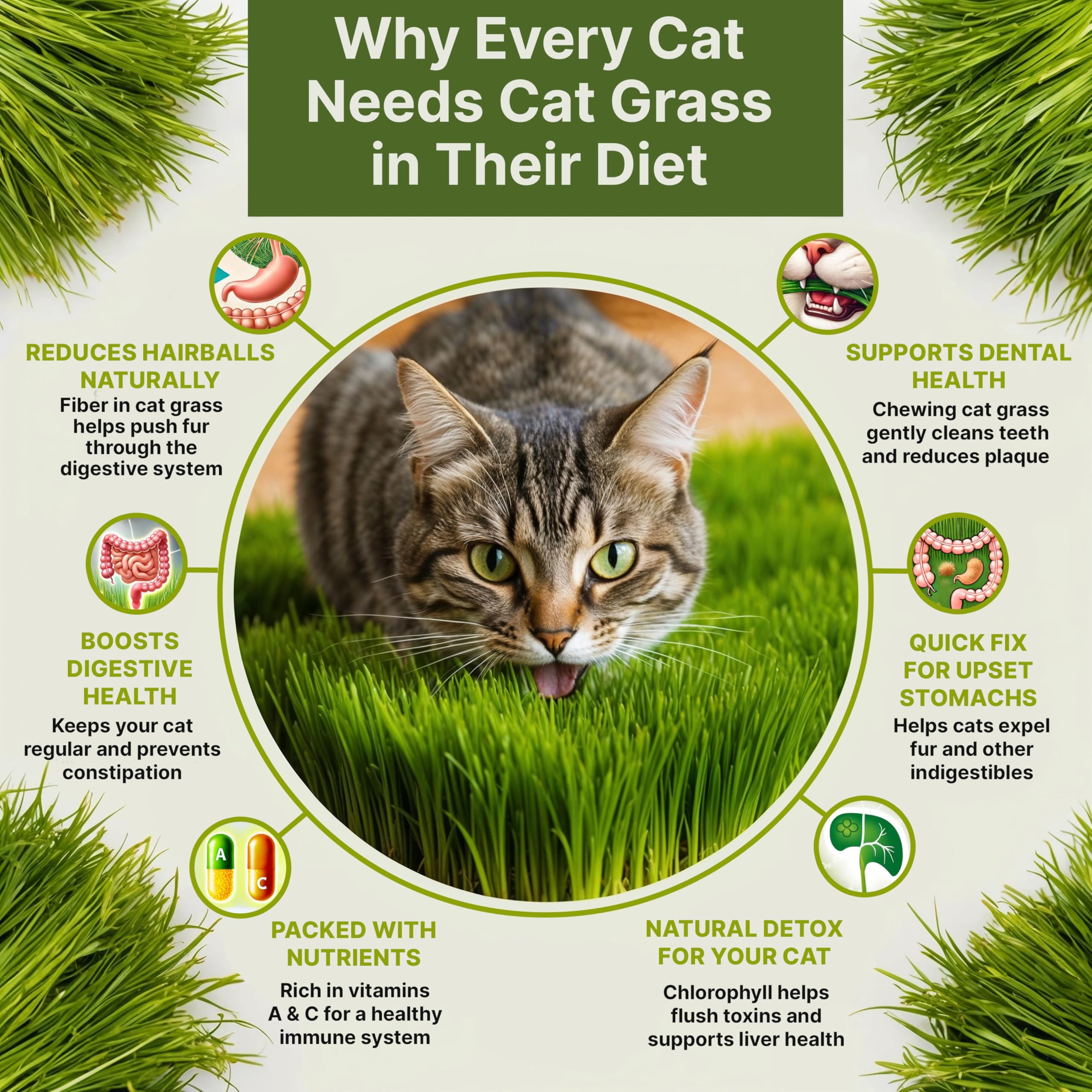 Organo Republic Cat Grass Seeds Mix QR guide image for easy growing instructions