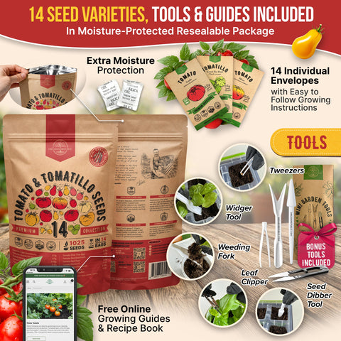 Organo Republic craft seed packets inside the bag help organized planting.