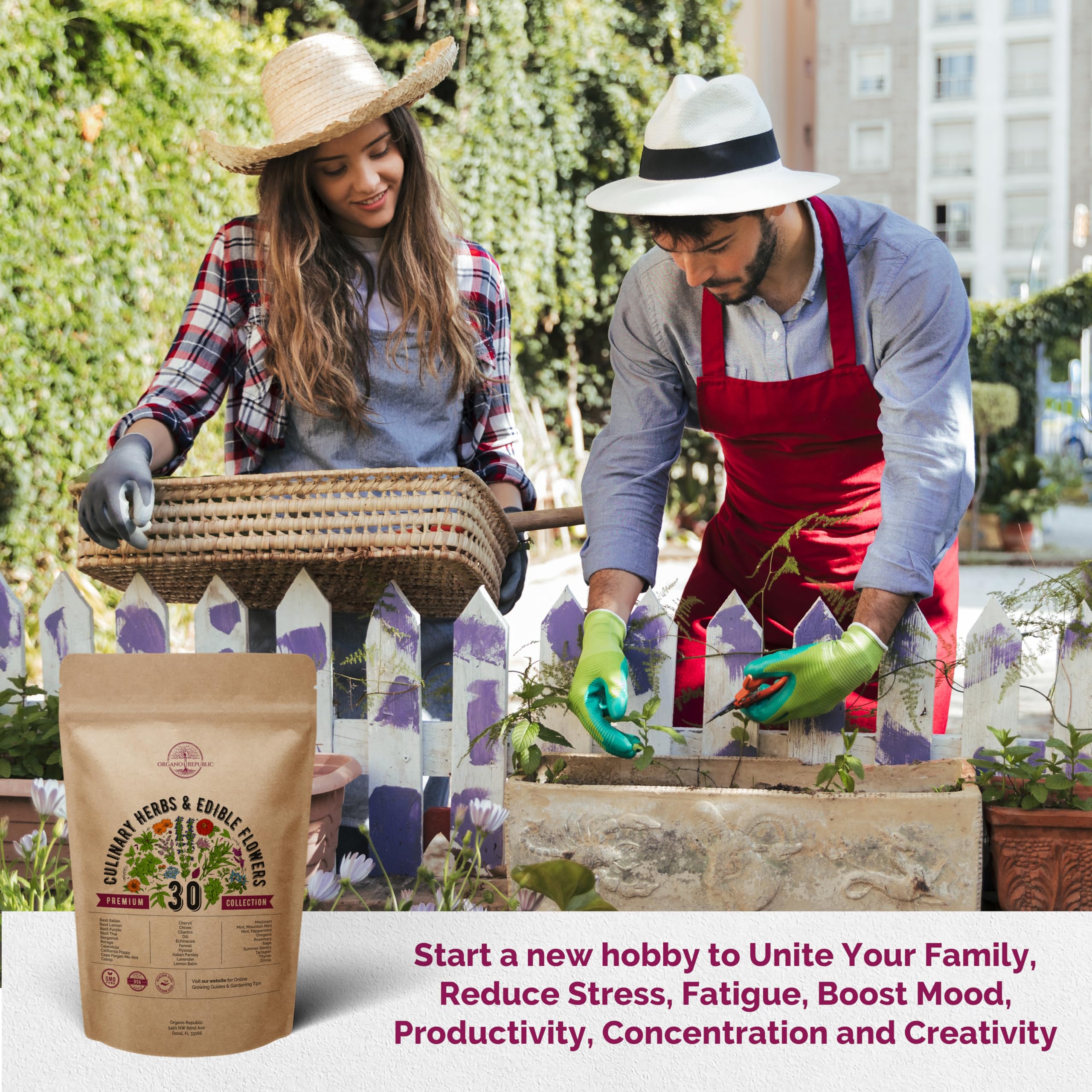 Organo Republic fresh herbs and edible flowers from seed to table