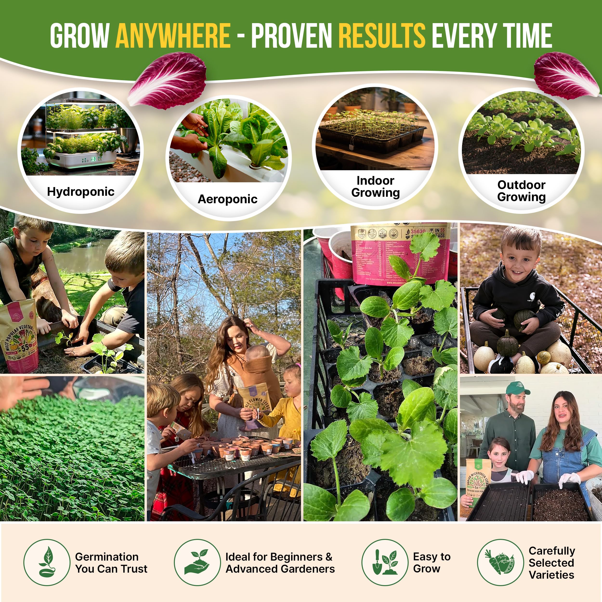 Organo Republic gardening tools included for easy planting and seed care