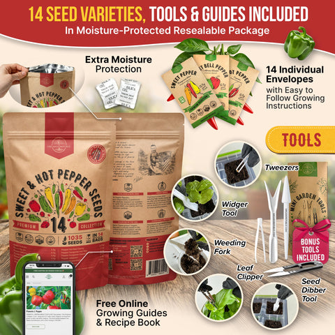 Organo Republic garden tools mini kit for precise sowing and care.