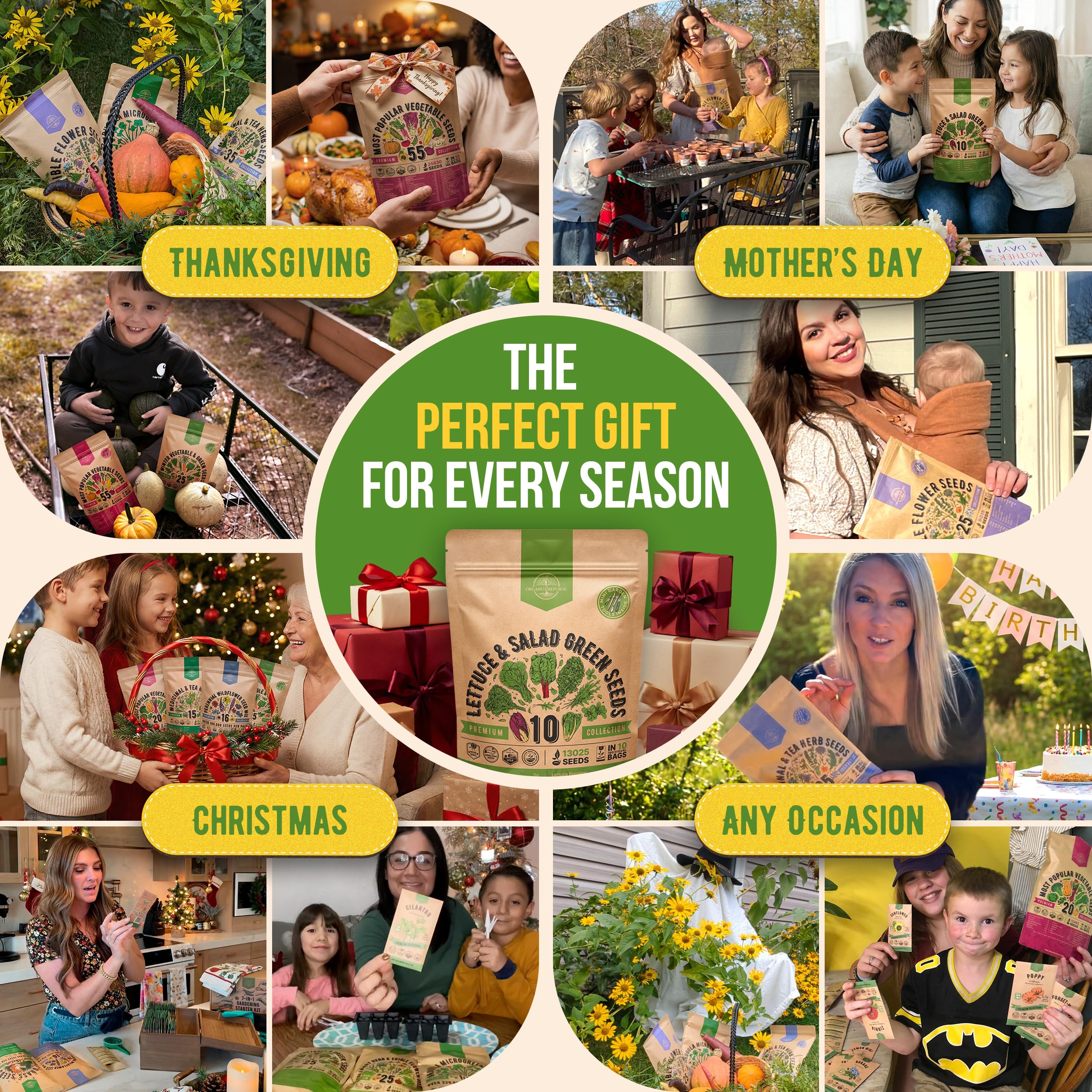 Gift-ready seed kit from Organo Republic perfect for gardeners